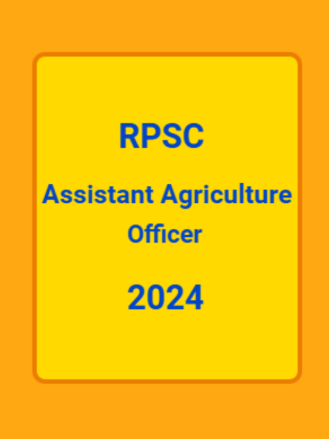 Assistant Agriculture Officer 2024