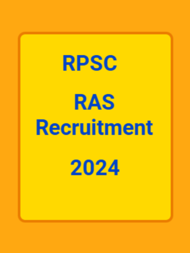 RAS Recruitment 2024